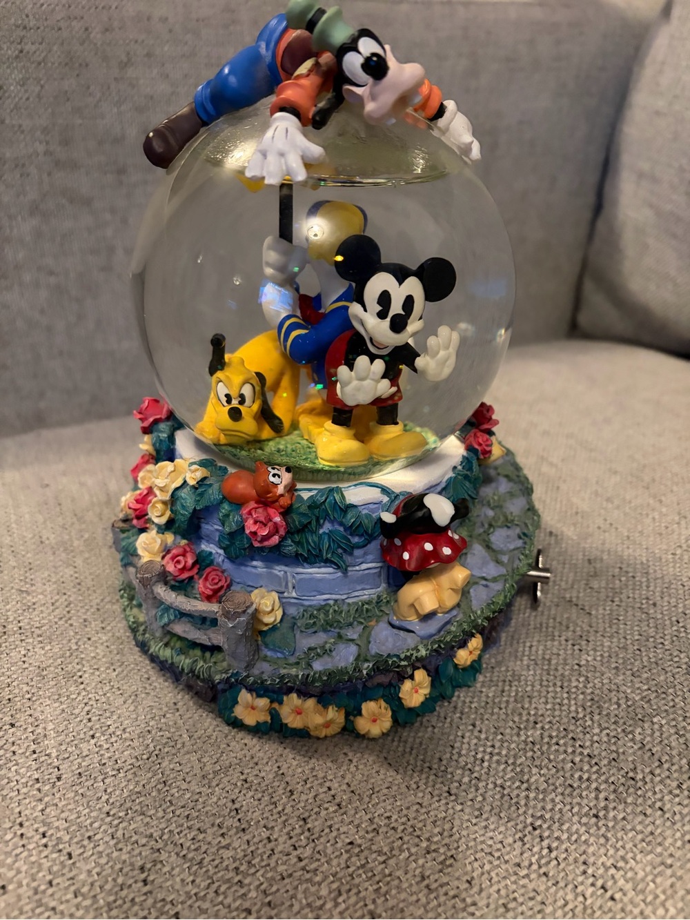 VintageDisney Mickey Mouse and Friends Snow Globe Music Box - Multicolor